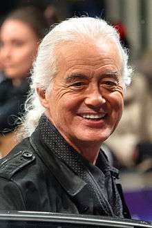 Photograph of Jimmy Page smiling