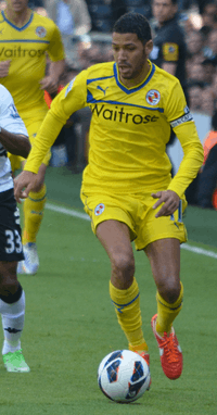 Jobi McAnuff playing for Reading in 2013