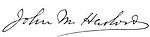 Signature of John M. Harlow