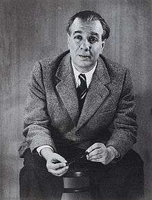 Jorge Luis Borges in 1951, by Grete Stern