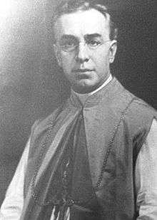 Photograph of Bishop Joseph M Koudelka circa November 5, 1913 at Superior, Wisconsin