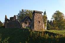 The ruins of Karksi order castle in Estonia.