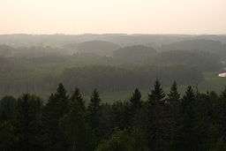 Landscape in Karula national park, Estonia.