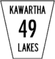 Kawartha Lakes Municipal Road 49 shield