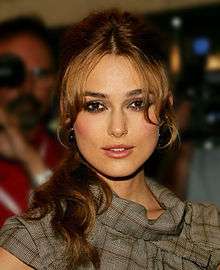 Colour photograph of Keira Knightley in 2005