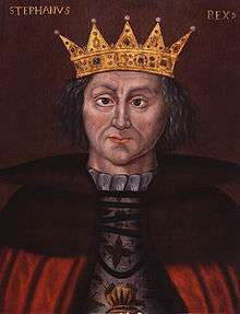 A medieval painting of a man wearing a crown