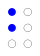 ⠃ (braille pattern dots-12)