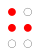 ⠓ (braille pattern dots-125)