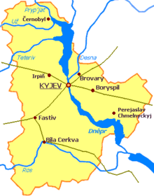 Yellow map of Ukraine