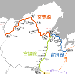 Kyoto Tango Railway System Map