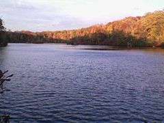 A view of Clarence Fahnestock Memorial State Park in Autumn.