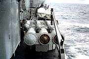 Triple torpedo launcher on Kersaint