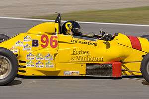 Lewis MacKenzie drives Formula Ford Car