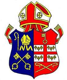 Coat of arms of the United Dioceses of Limerick, Ardfert, Aghadoe, Killaloe, Kilfenora, Clonfert, Kilmacduagh and Emly