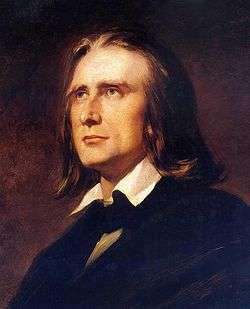 head and neck portrait of a middle-aged man with long blond hair, wearing a circa-1850 dark suit and a shirt with a high collar