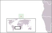 Location of Saint Helena in the South Atlantic Ocean.