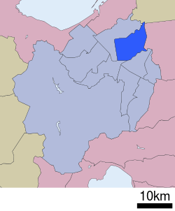 Location of Higashi-ku in Sapporo