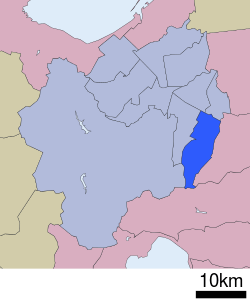 Location of Kiyota-ku in Sapporo