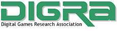 "DIGRA" in stylized green font with words "Digital Games Research Association" underneath