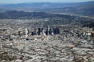 Picture of Downtown Los Angeles from the air