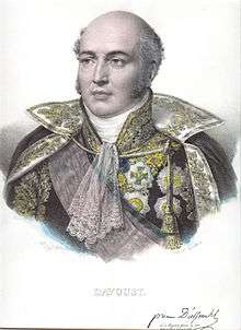 Marshal Louis-Nicolas Davout led the French III Corps at Teugen-Hausen.