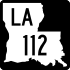 Louisiana Highway 112 marker