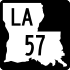 Louisiana Highway 57 marker