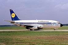 Lufthansa-branded Boeing 737