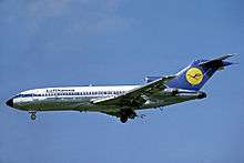 Lufthansa-branded Boeing 727