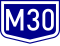M30 motorway shield
