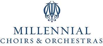 Millennial Choirs & Orchestras current logo.