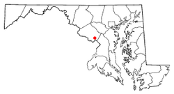 Location of Glenmont in the U.S. state of Maryland