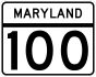 Maryland Route 100 marker