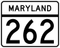 Maryland Route 262 marker
