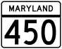 Maryland Route 450 marker