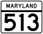 Maryland Route 513 marker