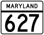 Maryland Route 627 marker