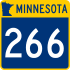 Trunk Highway 266 marker