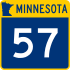 Trunk Highway 57 marker