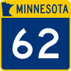 Trunk Highway 62 marker