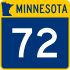 Trunk Highway 72 marker