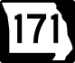 Route 171 marker