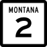 Montana Highway 2 marker