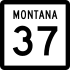 Montana Highway 37 marker
