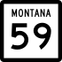 Montana Highway 59 marker