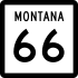 Montana Highway 66 marker