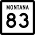 Montana Highway 83 marker