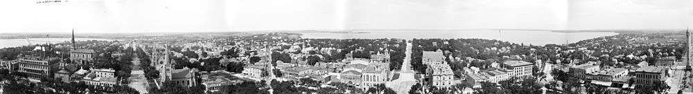 View from Capitol dome taken between 1880 and 1899