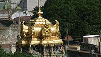 golden roof of a shrine