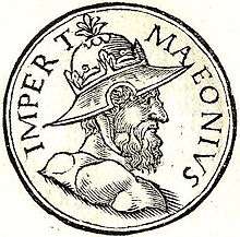 Bearded relative of Odaenathus, wearing a metal hat